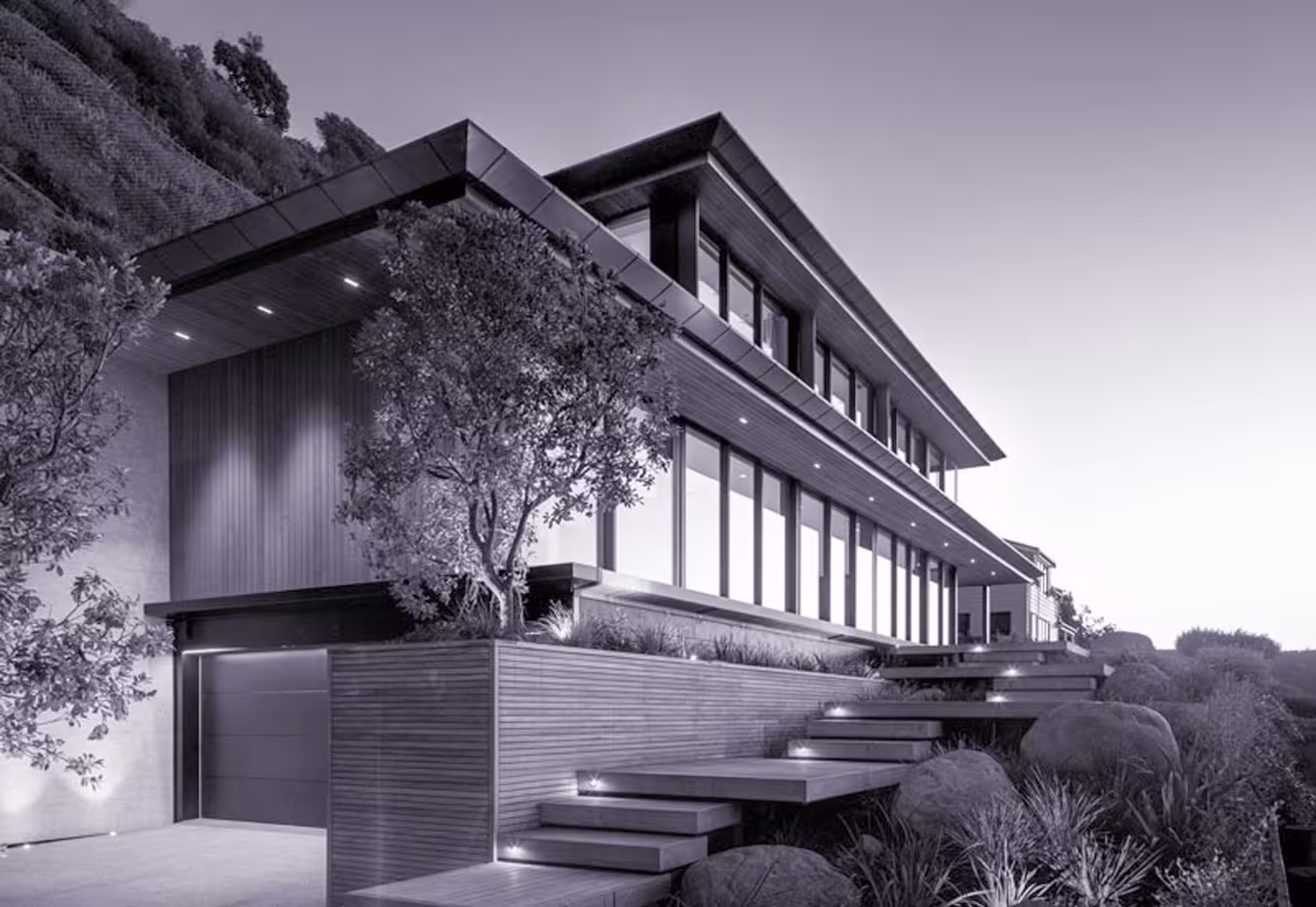 Modern Waiheke Island home with solar panels